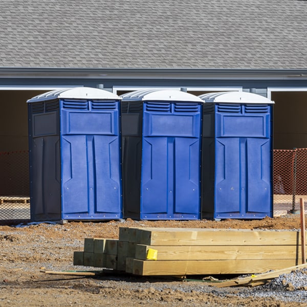 what is the maximum capacity for a single portable restroom in Belleview